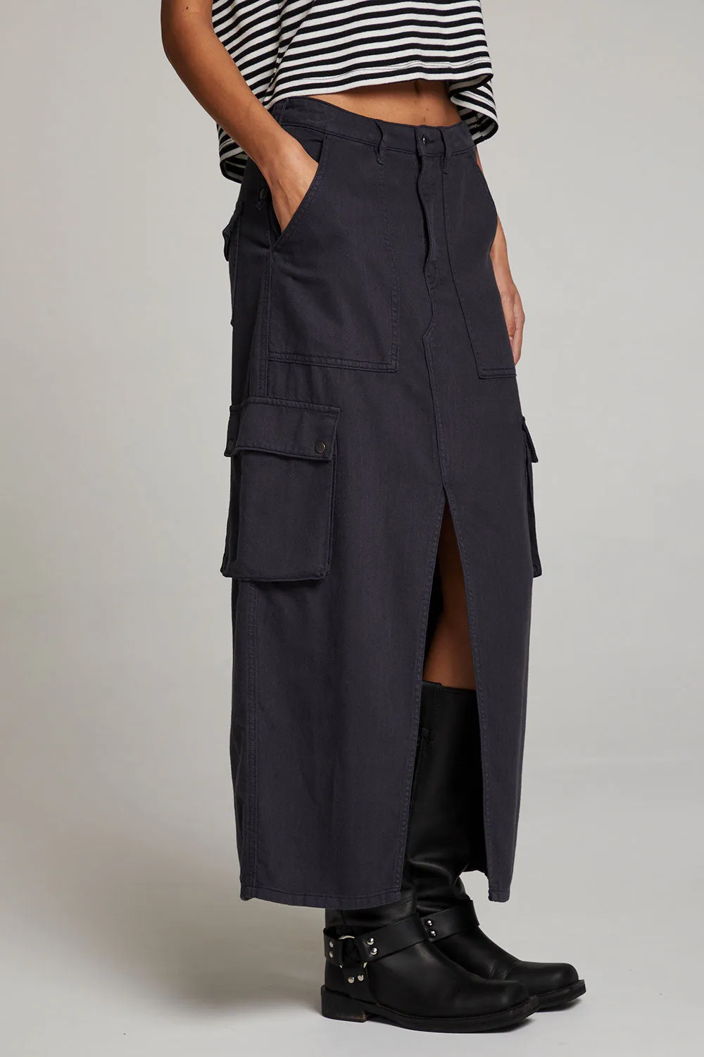 Tri Licorice Maxi Skirt sold by Chaser product image thumbnail 2