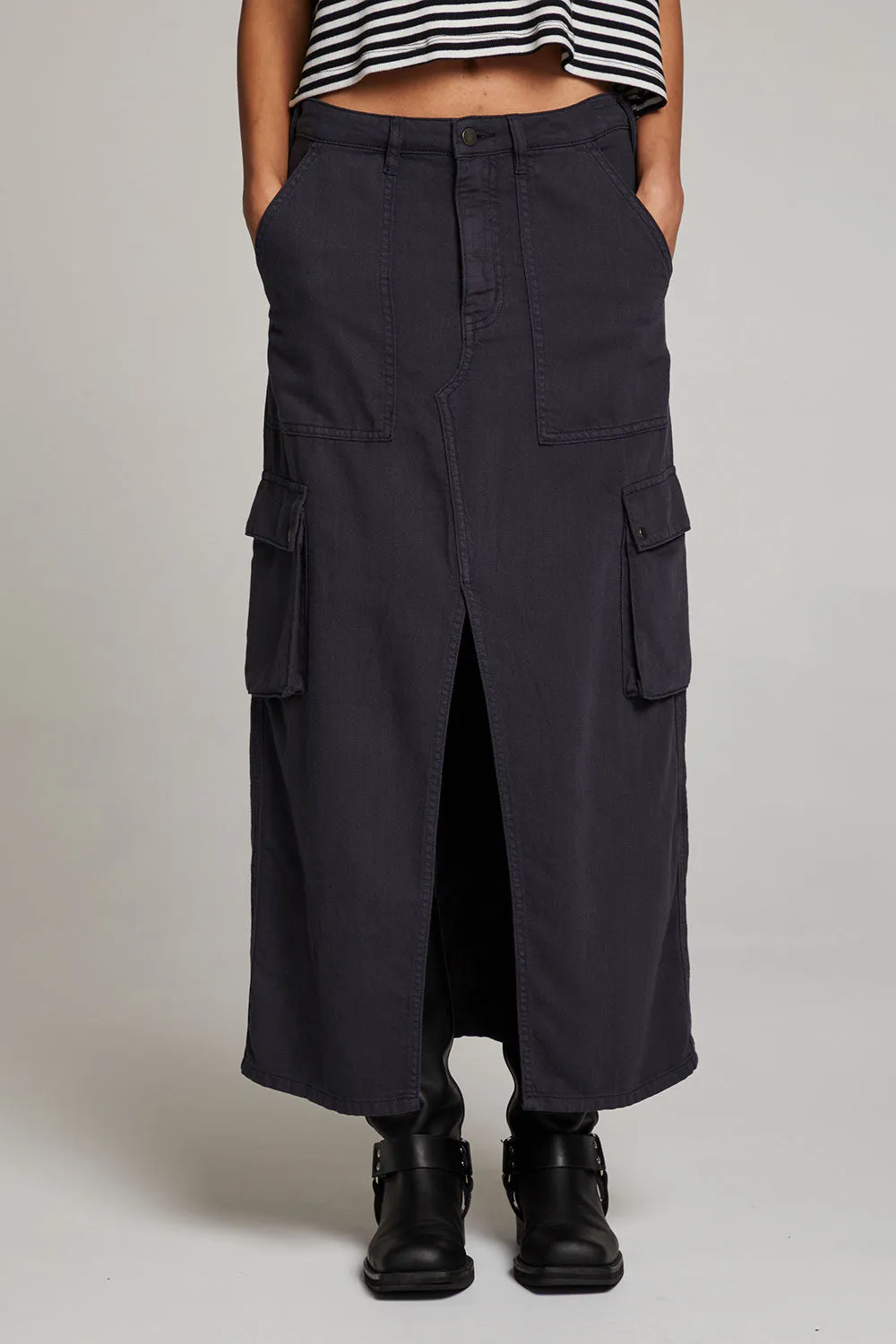 Tri Licorice Maxi Skirt sold by Chaser product image thumbnail 4