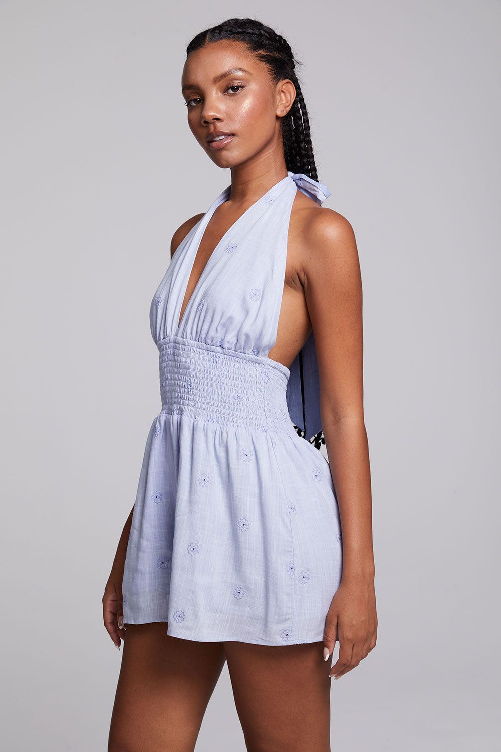 Hawk Fade Denim Blue Romper sold by Chaser product image thumbnail 3