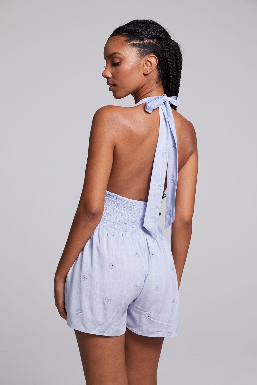 Hawk Fade Denim Blue Romper sold by Chaser product image thumbnail 2