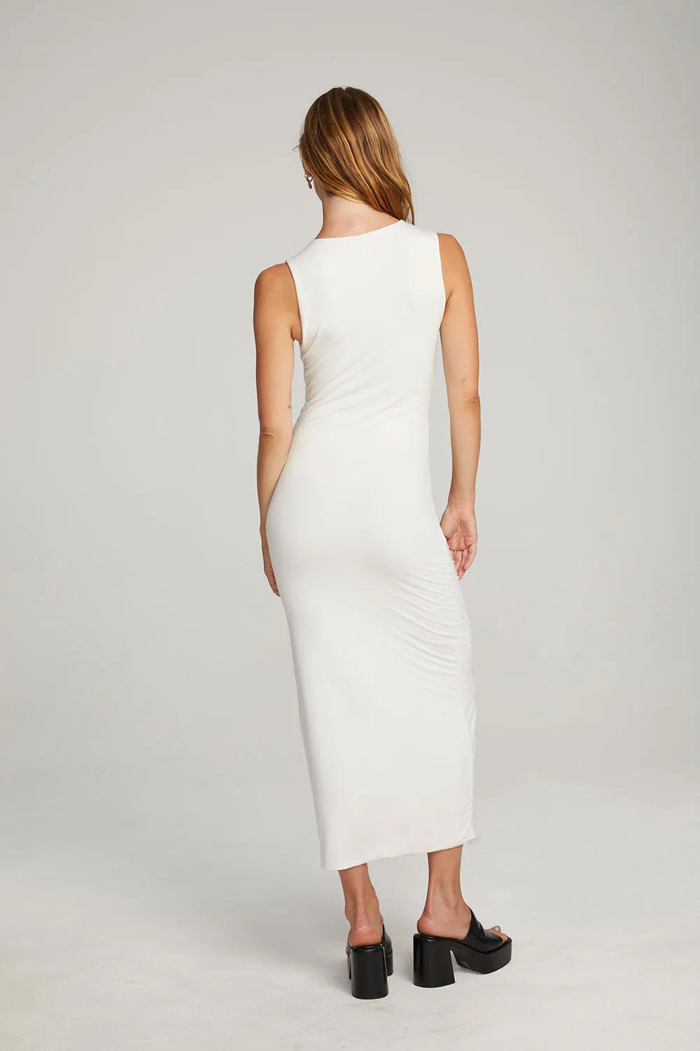 Goldy White Maxi Dress sold by Chaser product image thumbnail 3