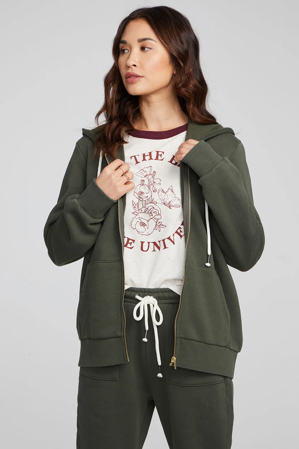 Lex Forest Night Zip Up Hoodie sold by Chaser product image thumbnail 4
