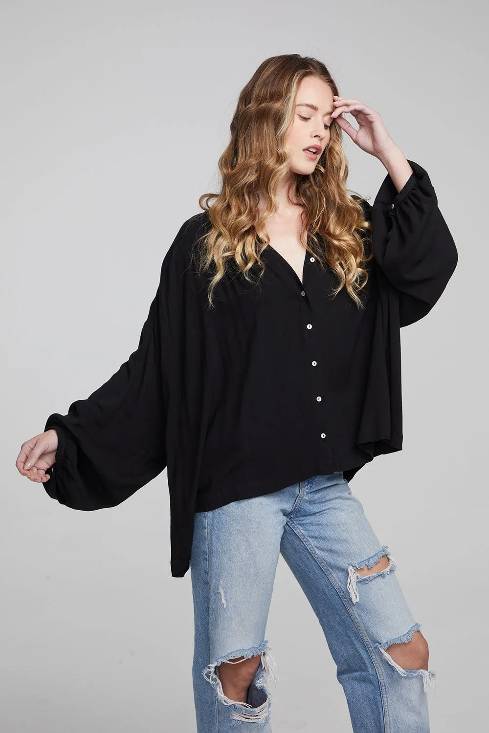 Idol Shadow Black Blouse sold by Chaser product image thumbnail 2