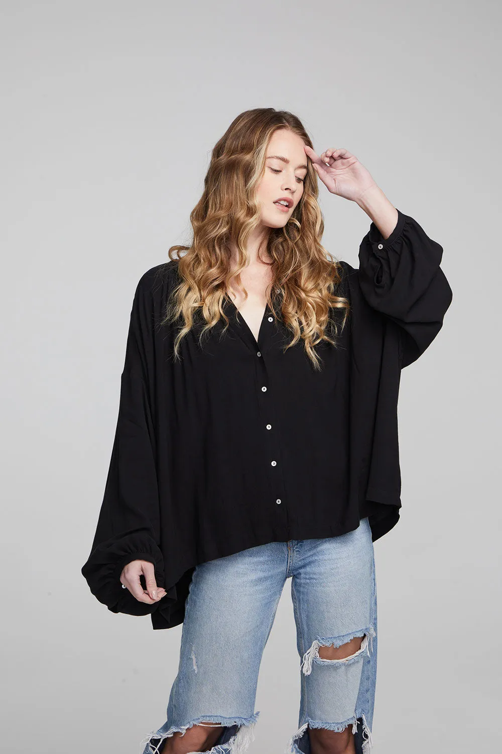 Idol Shadow Black Blouse sold by Chaser product image thumbnail 4
