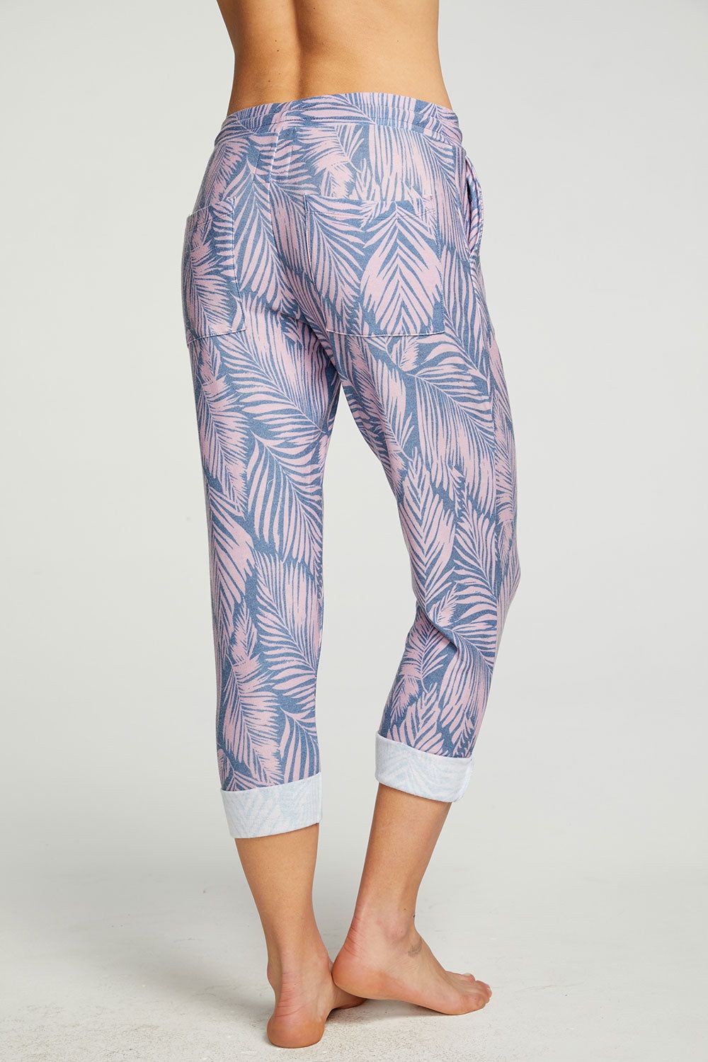 Recycled Cozy Knit Cropped Roll Hem Jogger sold by Chaser product image thumbnail 3