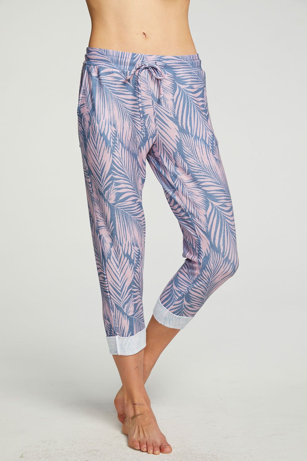 Recycled Cozy Knit Cropped Roll Hem Jogger sold by Chaser product image thumbnail 5