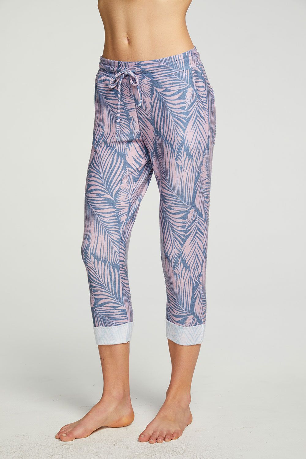 Recycled Cozy Knit Cropped Roll Hem Jogger sold by Chaser product image thumbnail 4