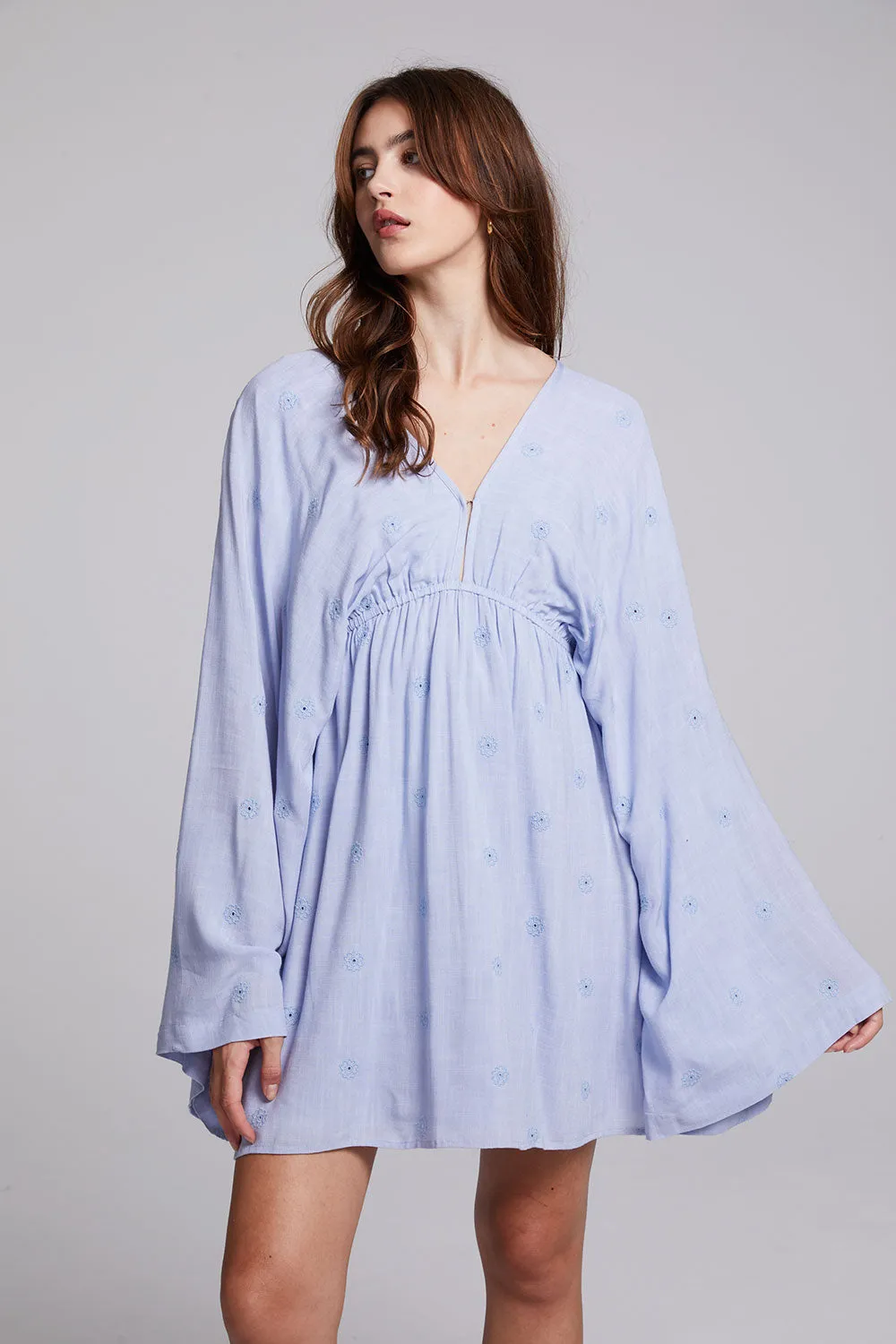 Waverly Faded Denim Blue Mini Dress sold by Chaser product image thumbnail 5