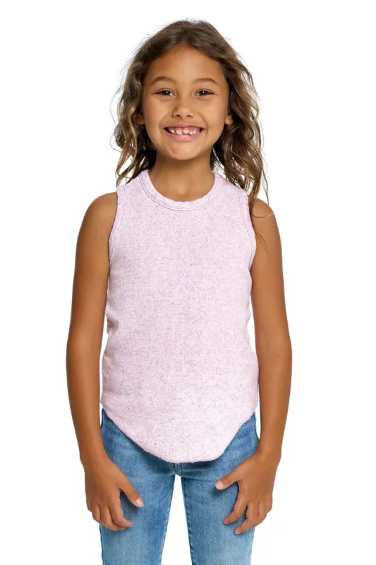 Girls Linen Rib Racer Tank sold by Chaser