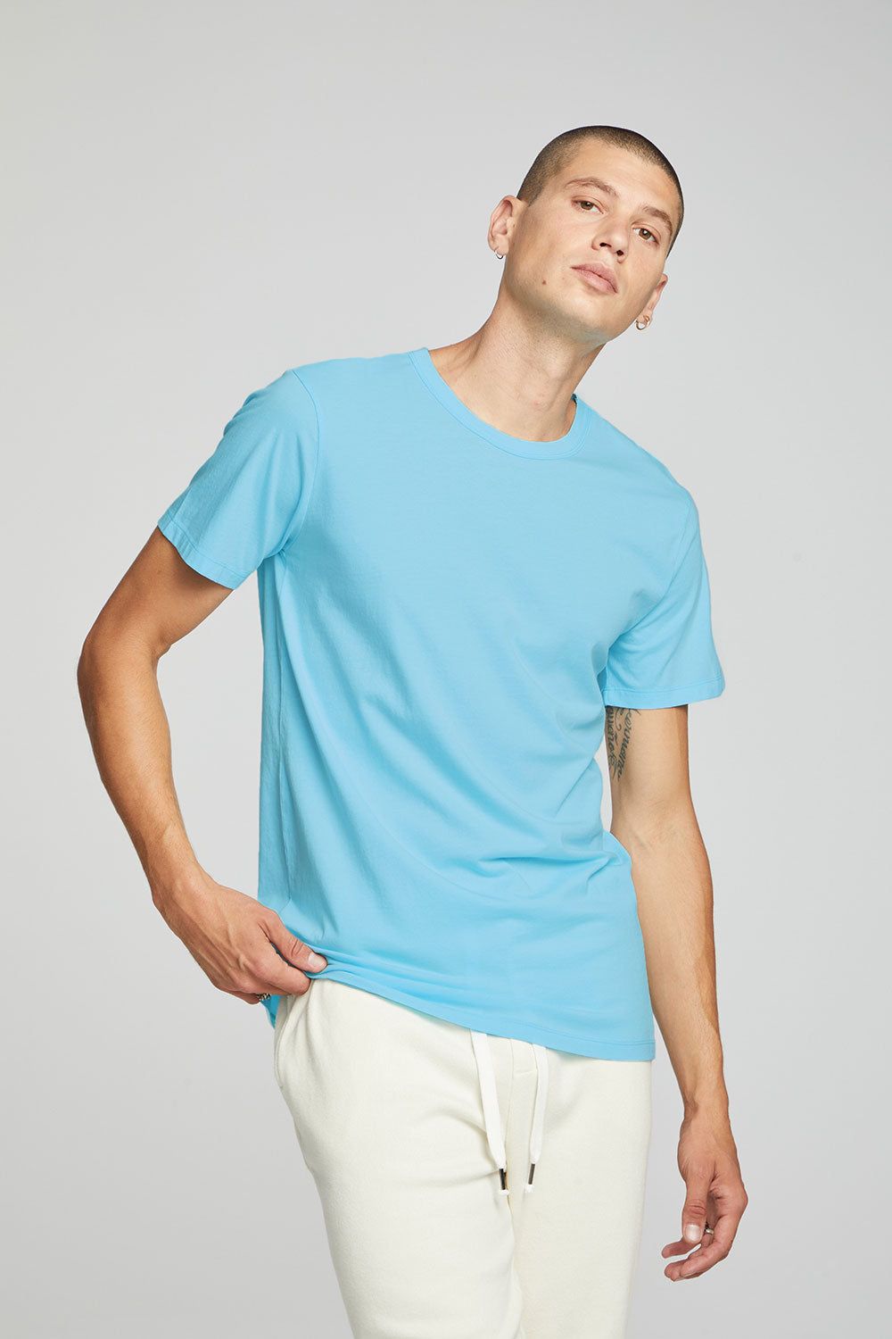 Crew Tee - Clear Blue sold by Chaser product image thumbnail 4