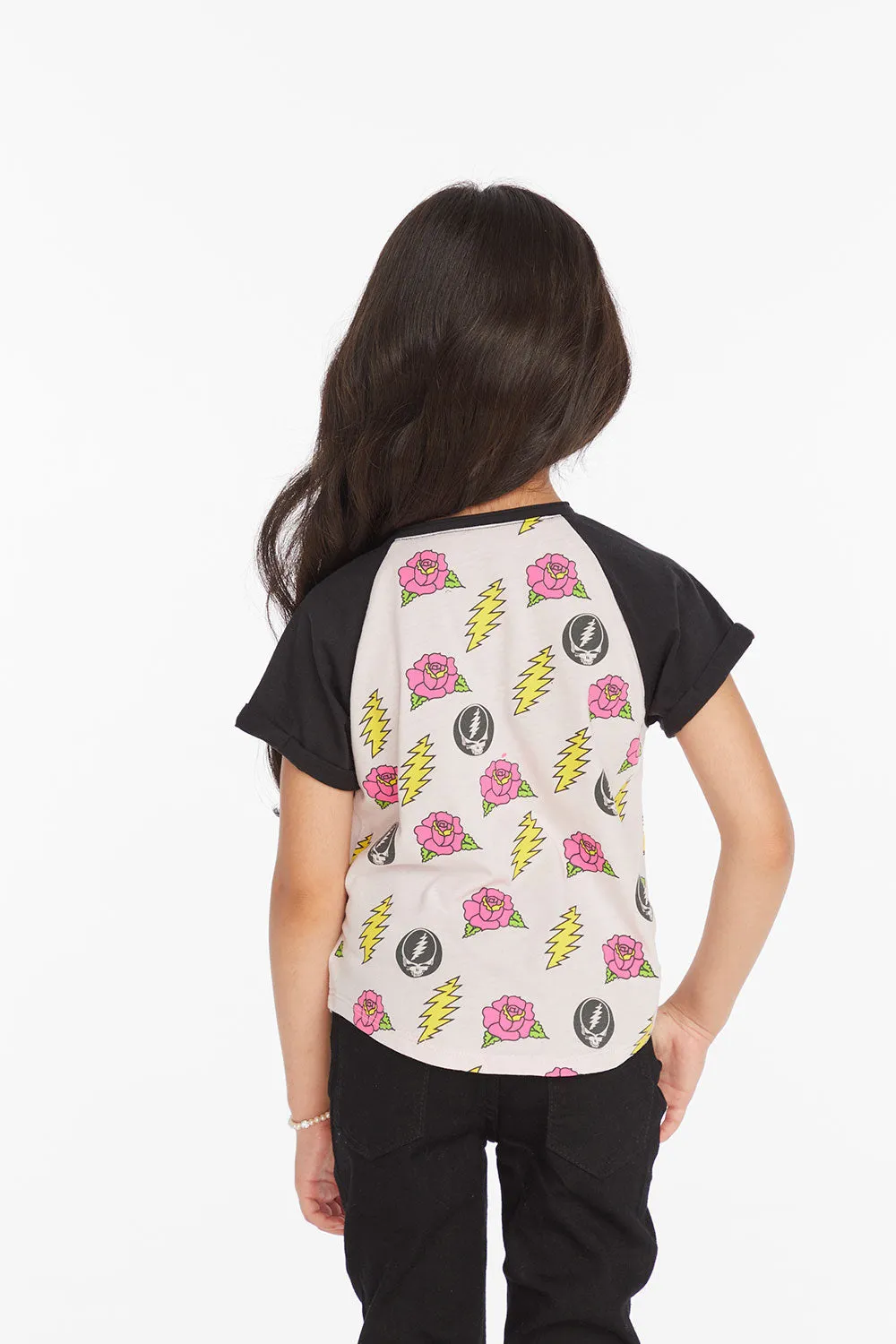 Grateful Dead Skull & Roses Girls Tee sold by Chaser product image thumbnail 4