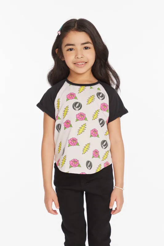 Grateful Dead Skull & Roses Girls Tee sold by Chaser