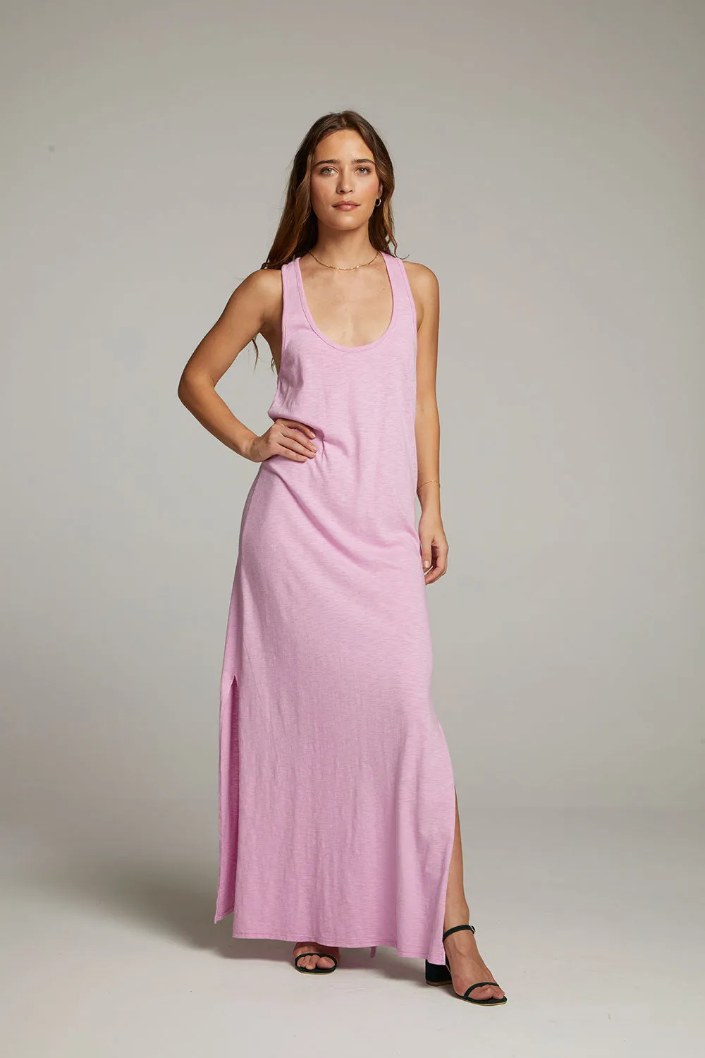 Manatee Pastel Lavender Maxi Dress sold by Chaser product image thumbnail 4