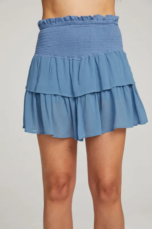 Cruz Vintage Blue Mini Skirt sold by Chaser