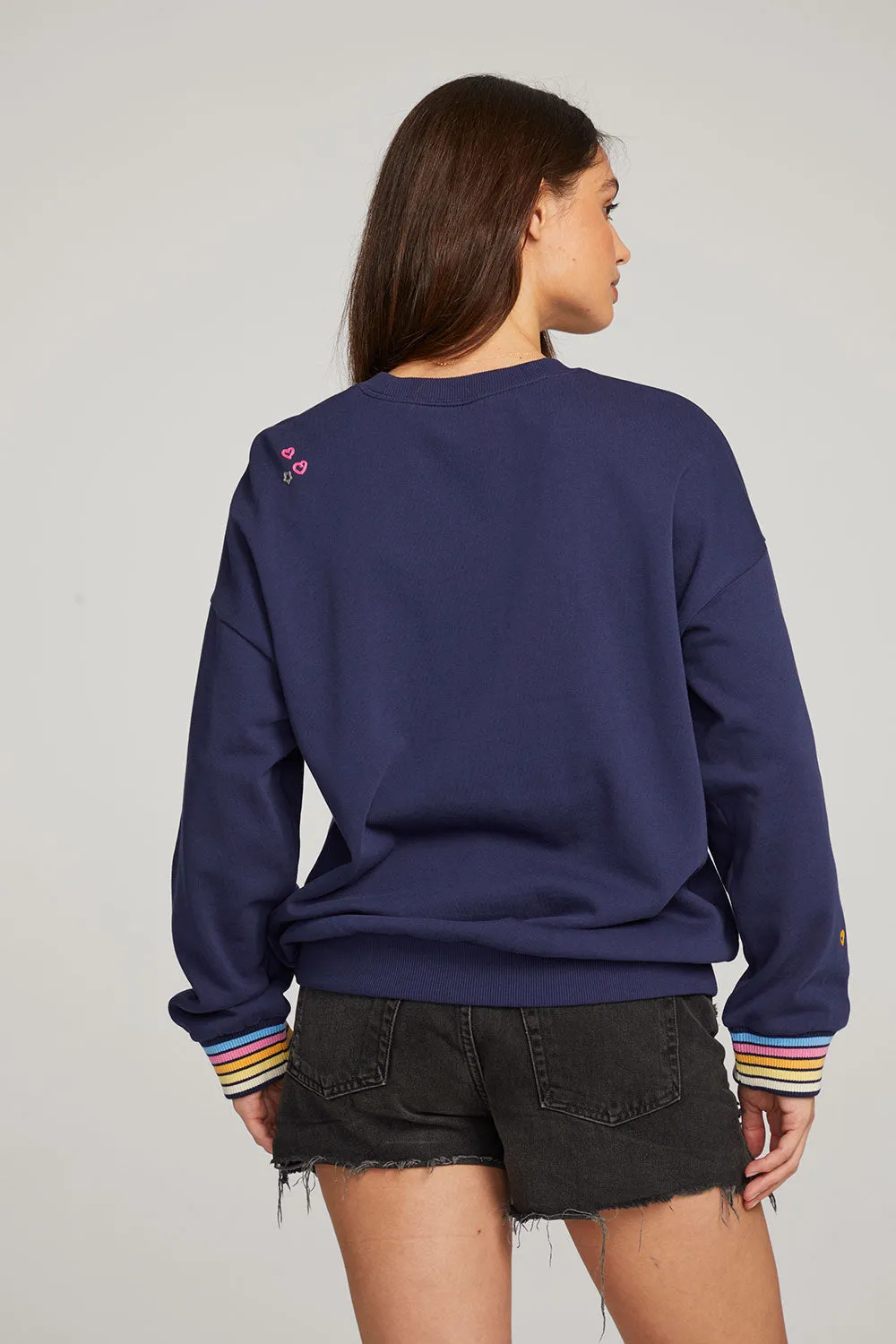 Mama Embroidery Pullover sold by Chaser product image thumbnail 4