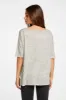 Linen Jersey Cropped Short Sleeve Boxy Hi Lo Tee sold by Chaser