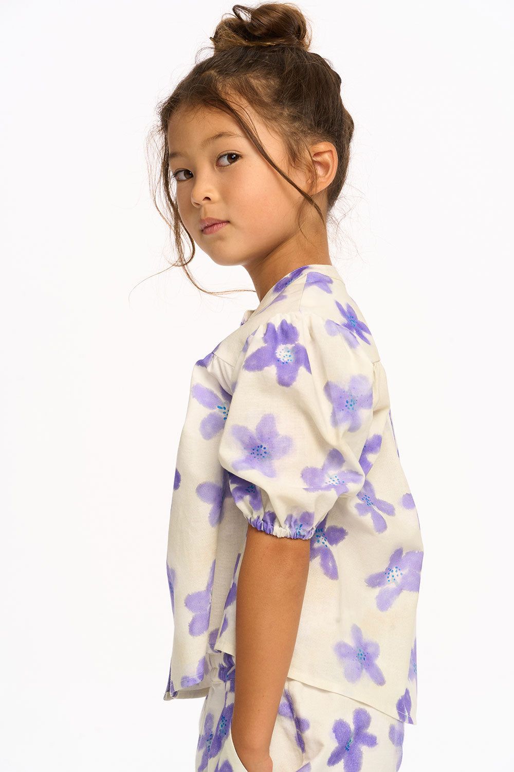 Lavender Watercolor Floral Top sold by Chaser product image thumbnail 5