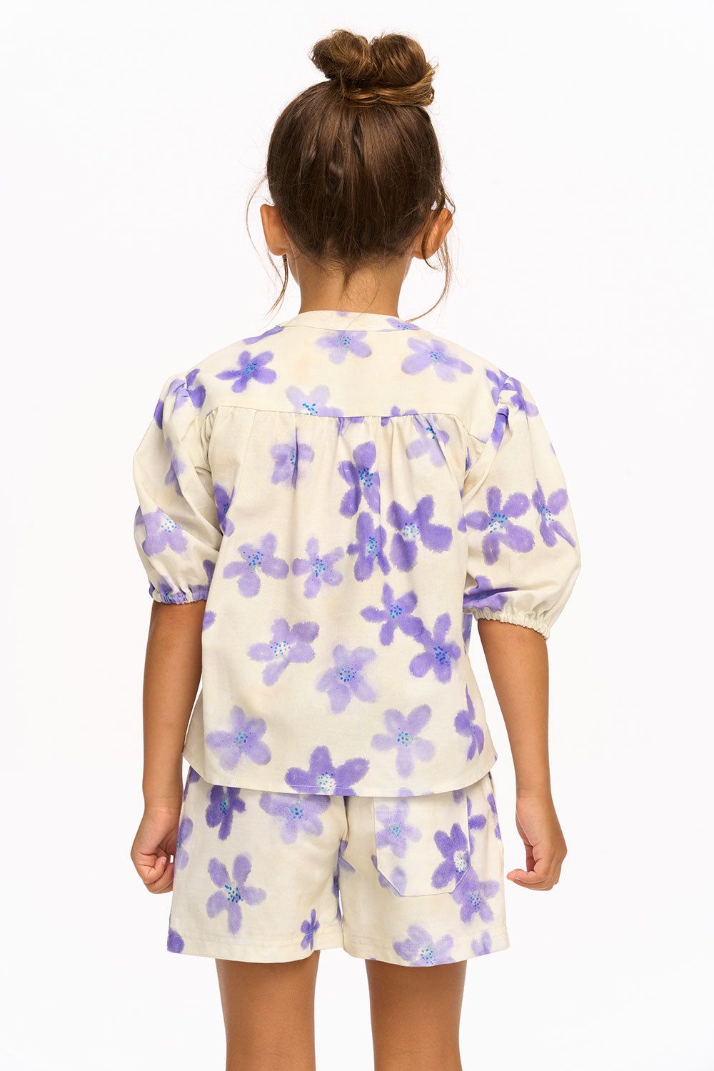 Lavender Watercolor Floral Top sold by Chaser product image thumbnail 4