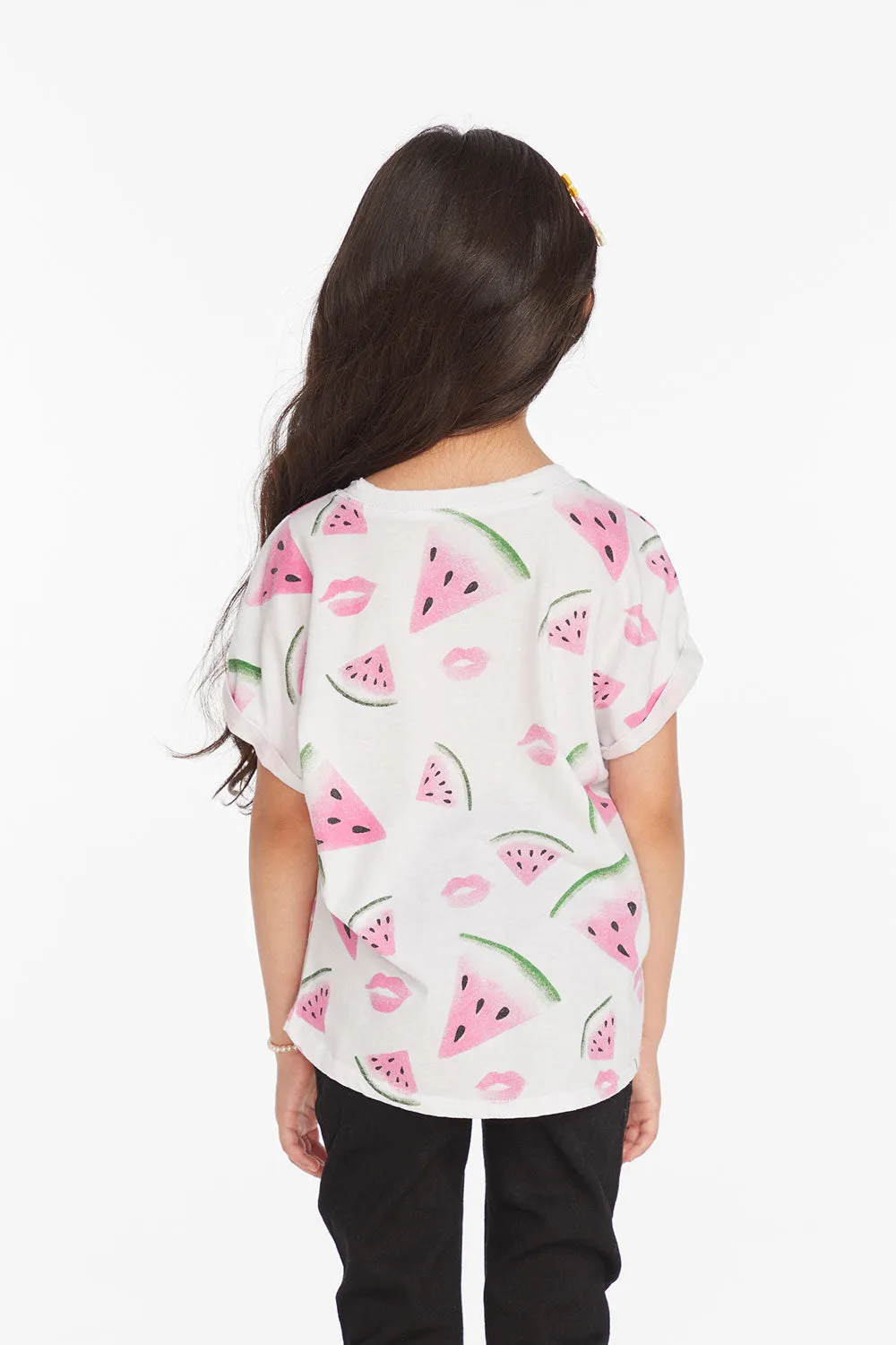 Watermelon Lips Girls Tee sold by Chaser product image thumbnail 4