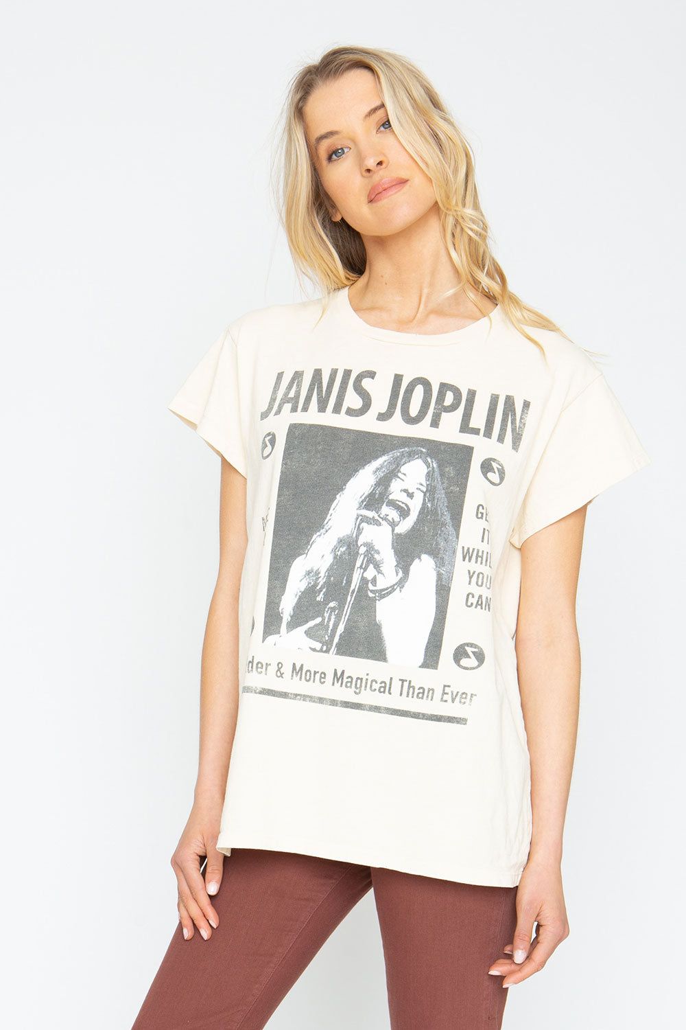 Janis Joplin "Wilder & More Magical" Crew Tee sold by Chaser product image thumbnail 6