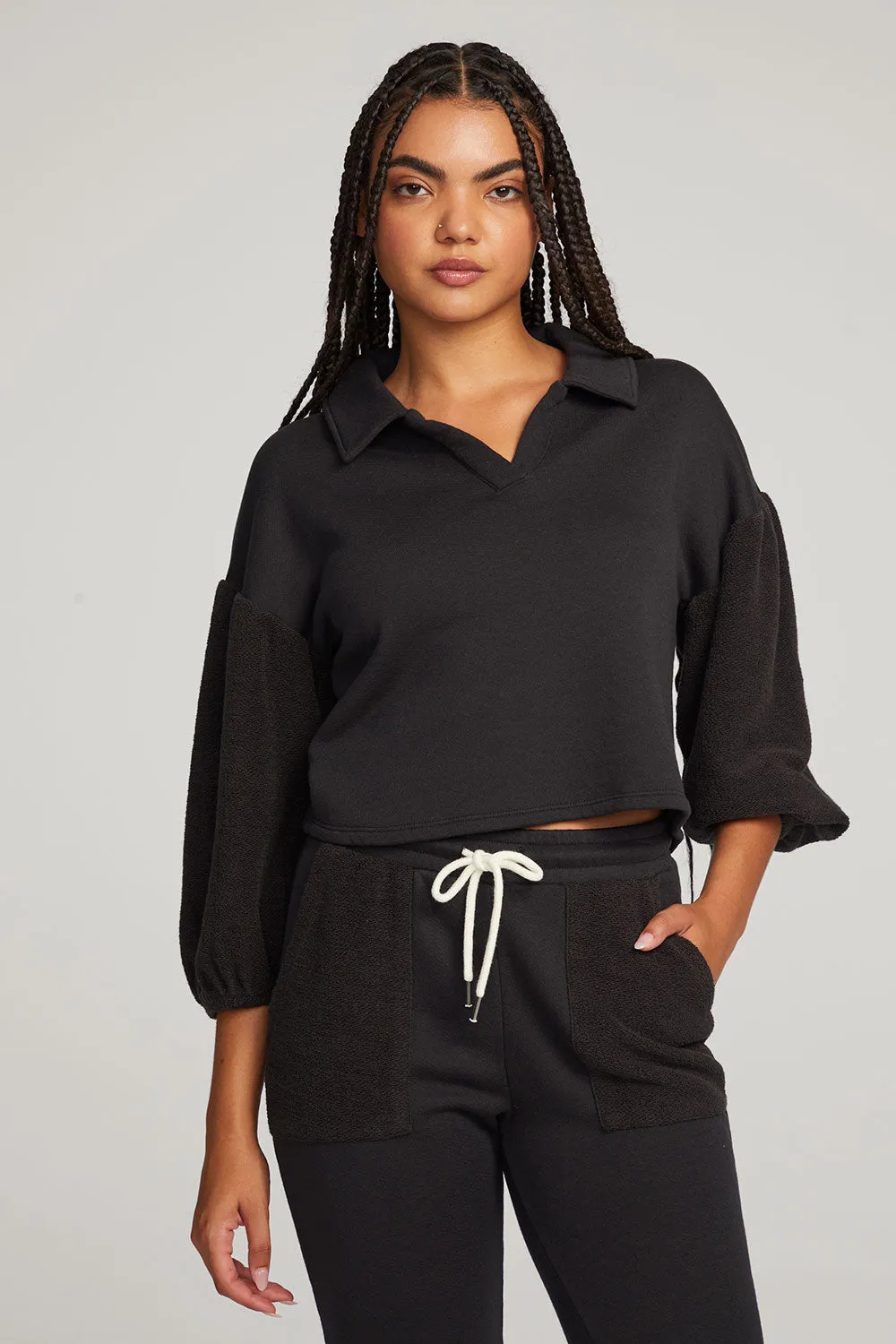 Saratoga Licorice Pullover sold by Chaser