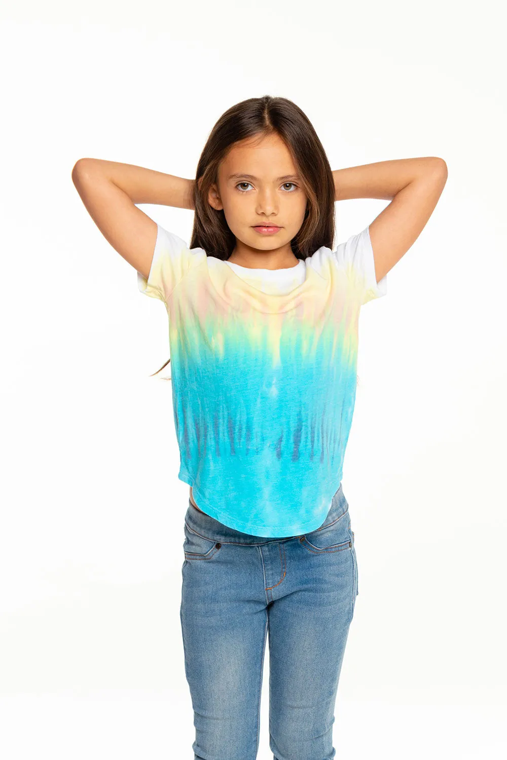 Girls Recycled Vintage Jersey Short Sleeve Scoop Back Shirt sold by Chaser product image thumbnail 3