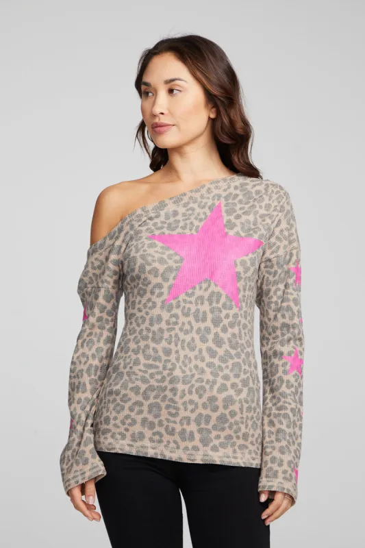 Leopard Star Long Sleeve sold by Chaser