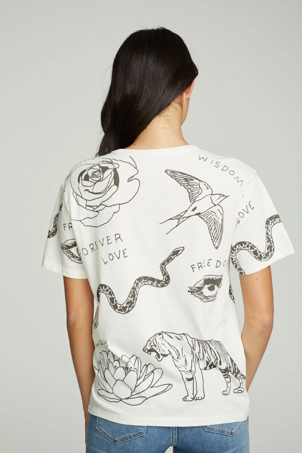 Cherish Forever Crew Tee sold by Chaser product image thumbnail 2