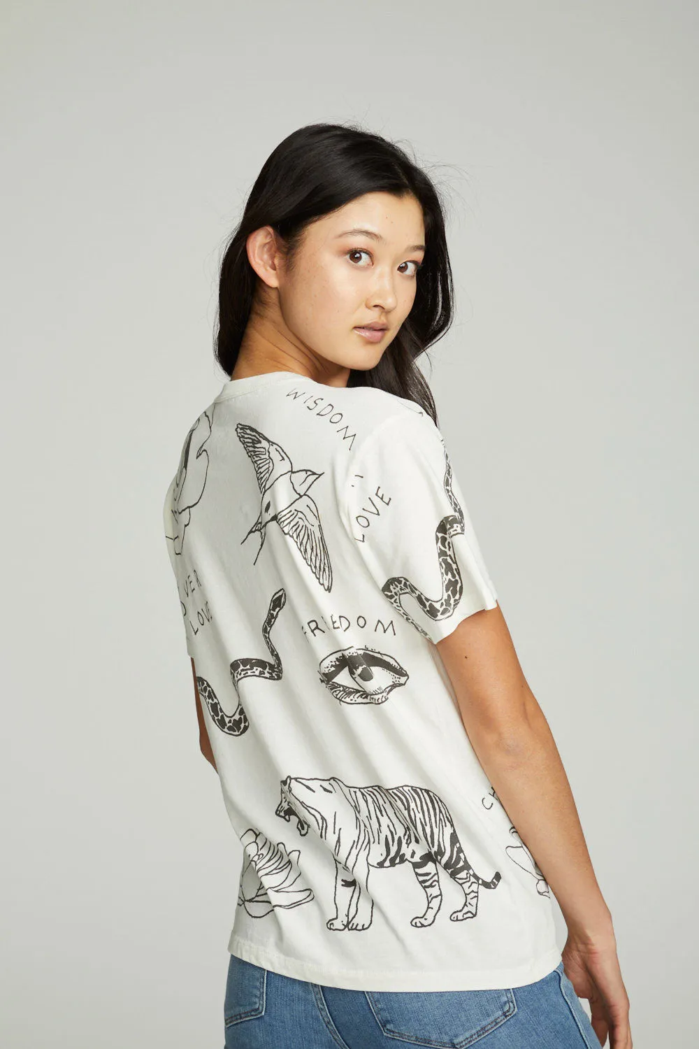 Cherish Forever Crew Tee sold by Chaser product image thumbnail 4