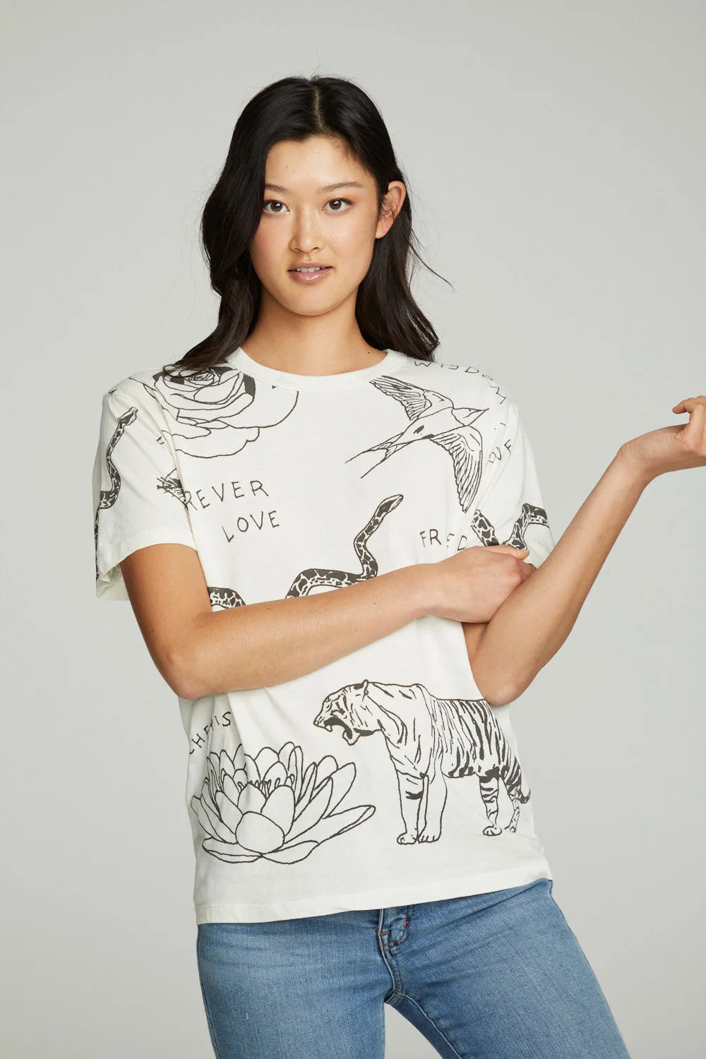 Cherish Forever Crew Tee sold by Chaser product image thumbnail 3