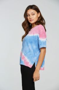 Vintage Rib Snap Side Rolled Short Sleeve Tee sold by Chaser