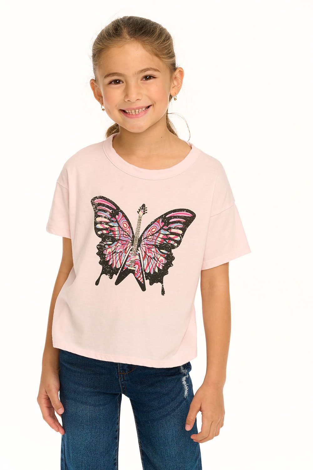 Butterfly Guitar Tee sold by Chaser product image thumbnail 3