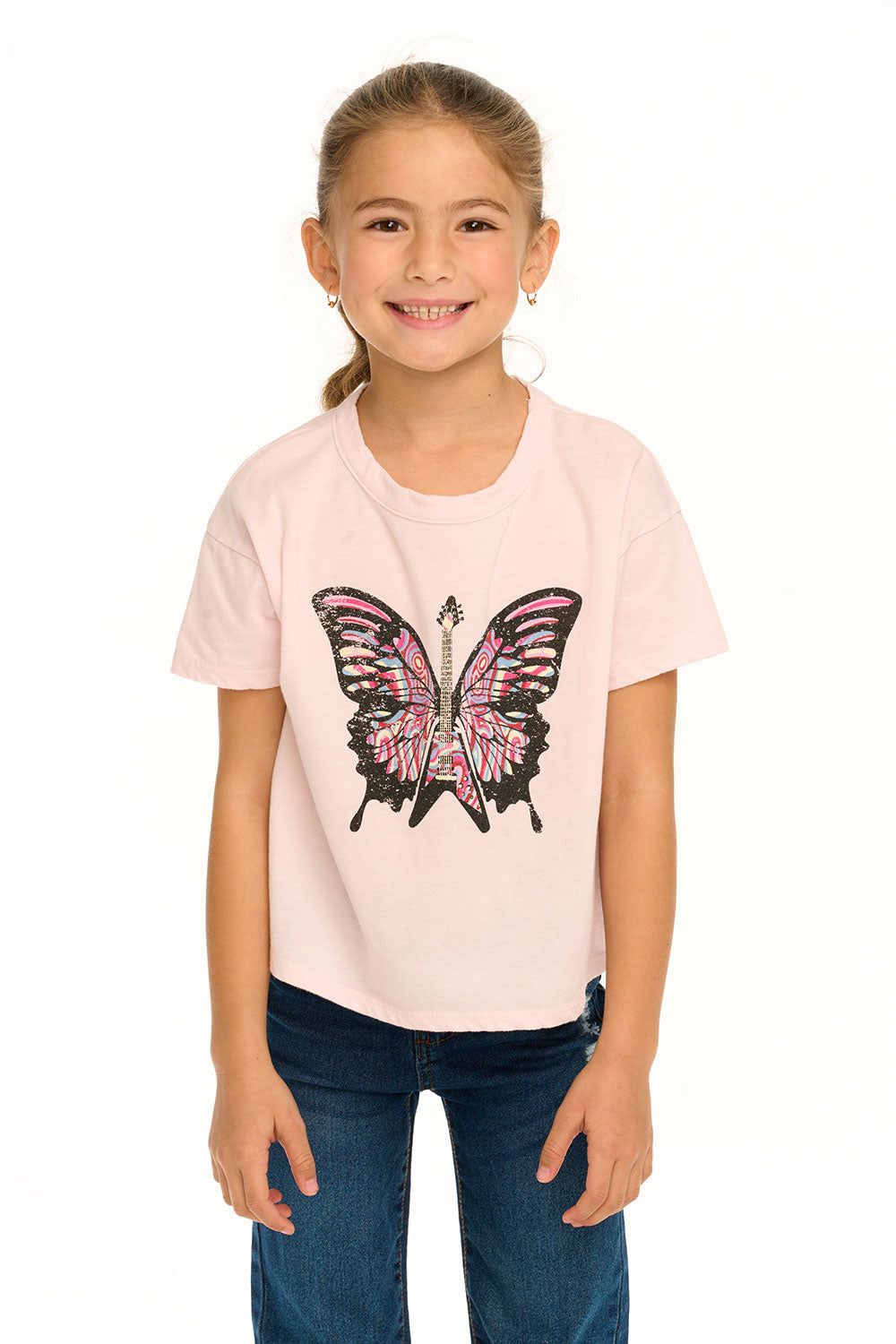 Butterfly Guitar Tee sold by Chaser product image thumbnail 2