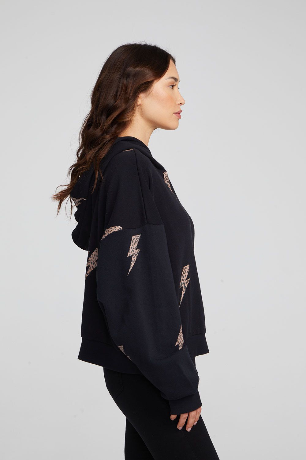 Leopard Bolts Hoodie sold by Chaser product image thumbnail 5