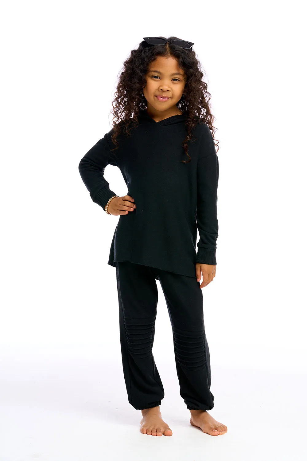 Girls Cozy Knit Slouchy Moto Jogger sold by Chaser product image thumbnail 4