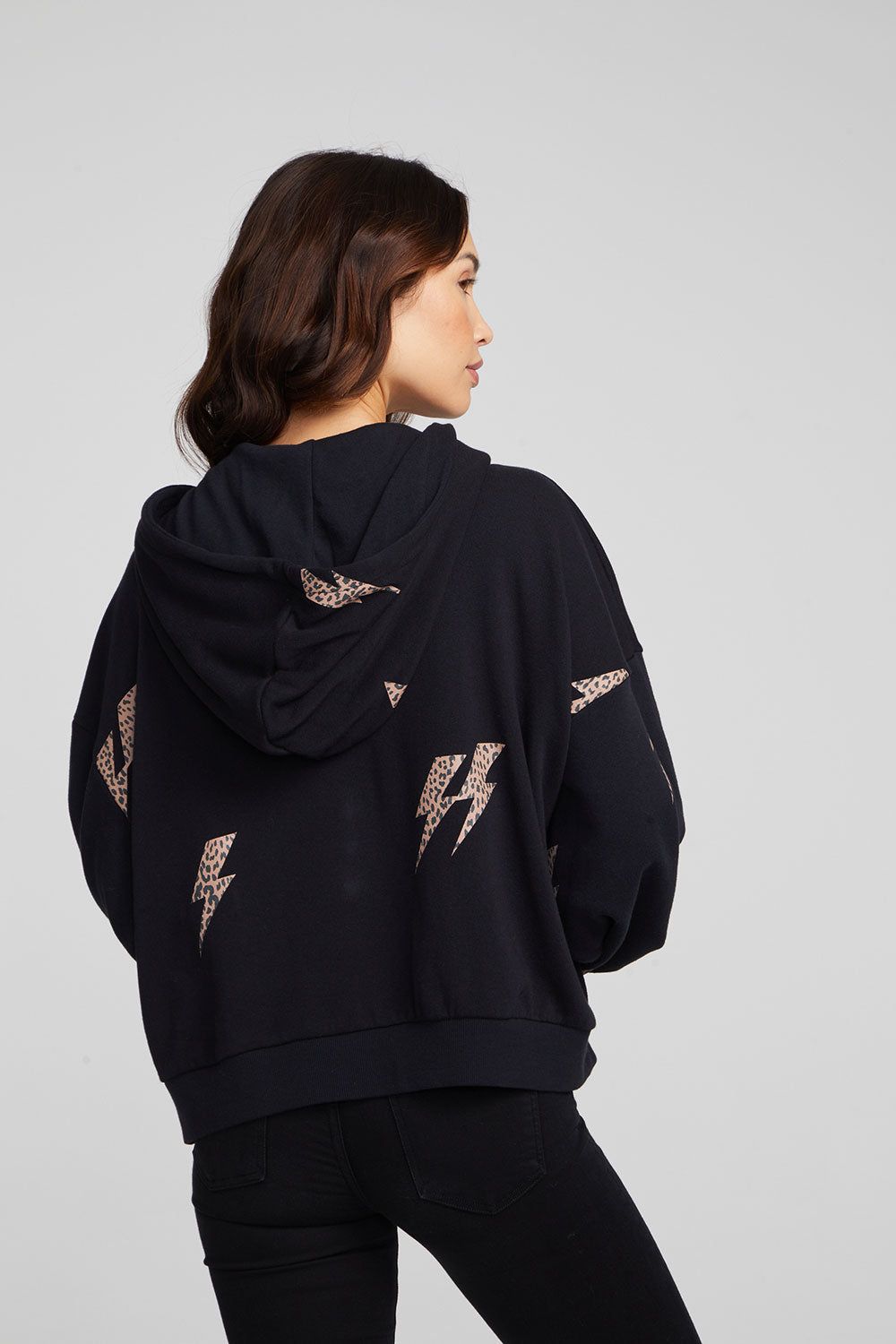 Leopard Bolts Hoodie sold by Chaser product image thumbnail 3