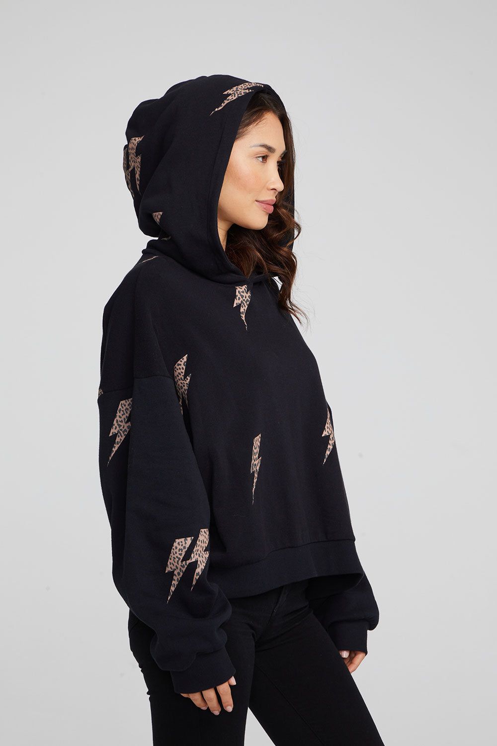 Leopard Bolts Hoodie sold by Chaser product image thumbnail 2