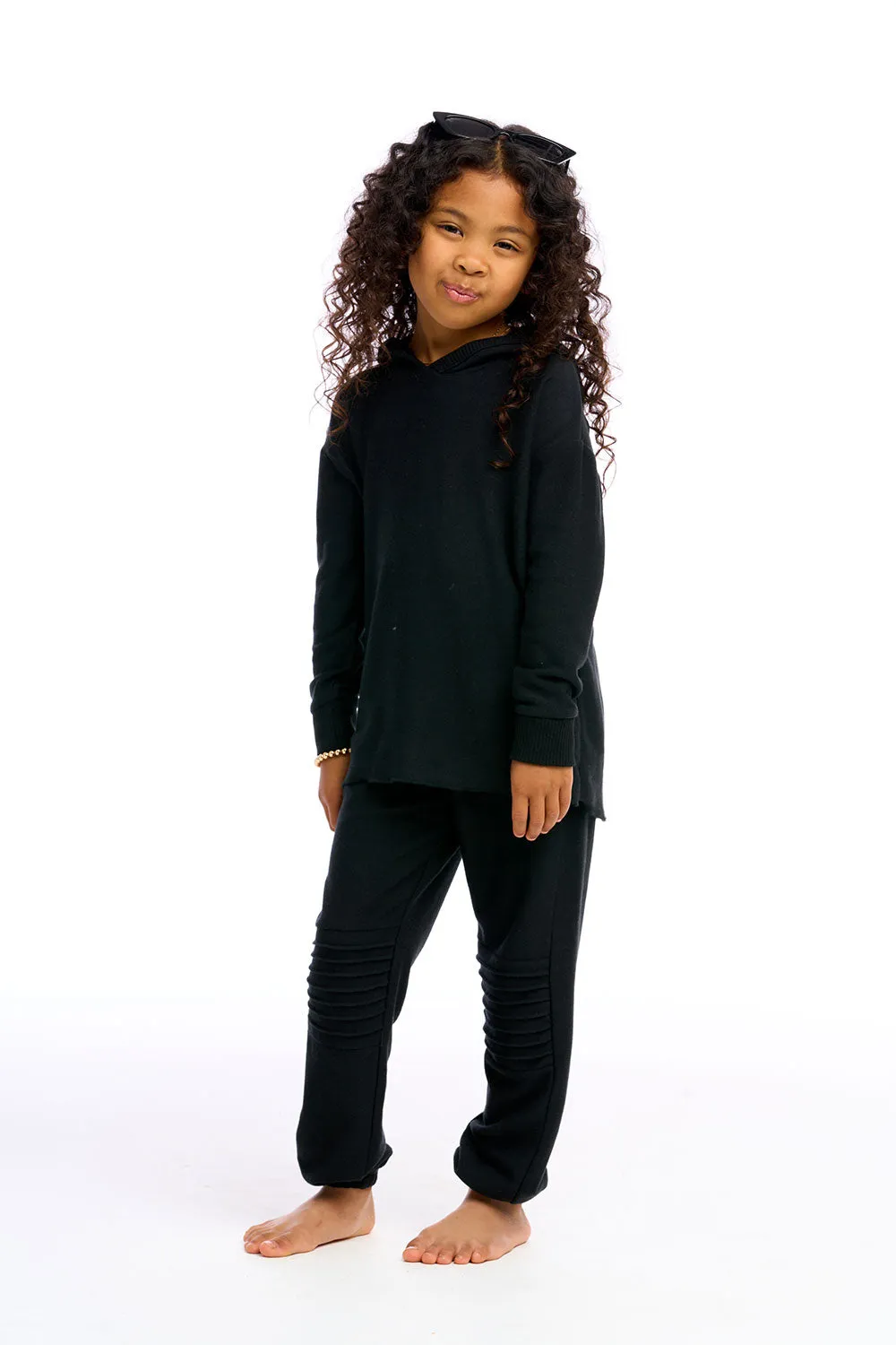 Girls Cozy Knit Slouchy Moto Jogger sold by Chaser product image thumbnail 3