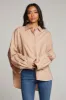 Ezra Warm Taupe Button Up sold by Chaser