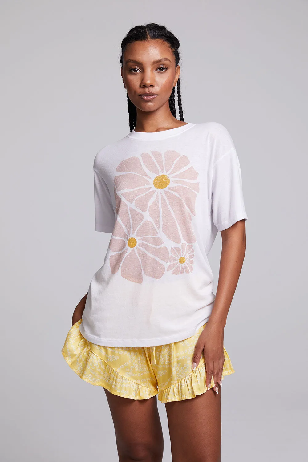 Retro Flowers Tee sold by Chaser product image thumbnail 3