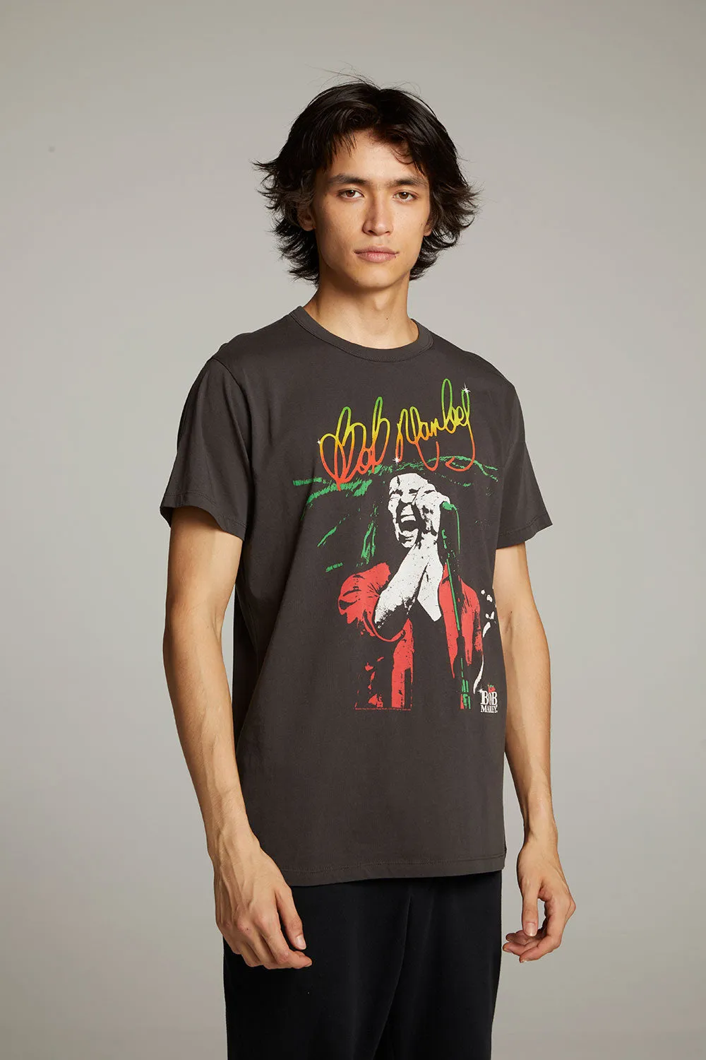Bob Marley Live On Stage Crew Neck Tee sold by Chaser product image thumbnail 4