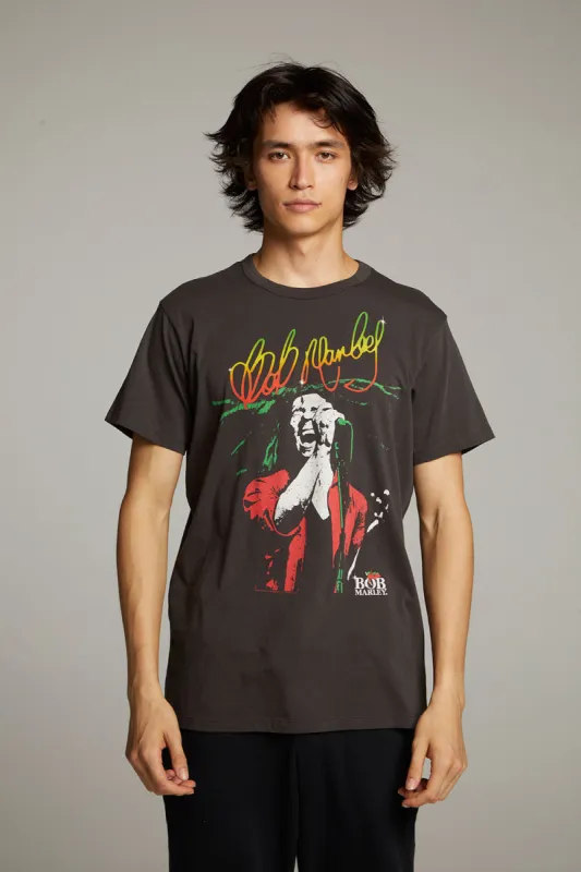 Bob Marley Live On Stage Crew Neck Tee sold by Chaser
