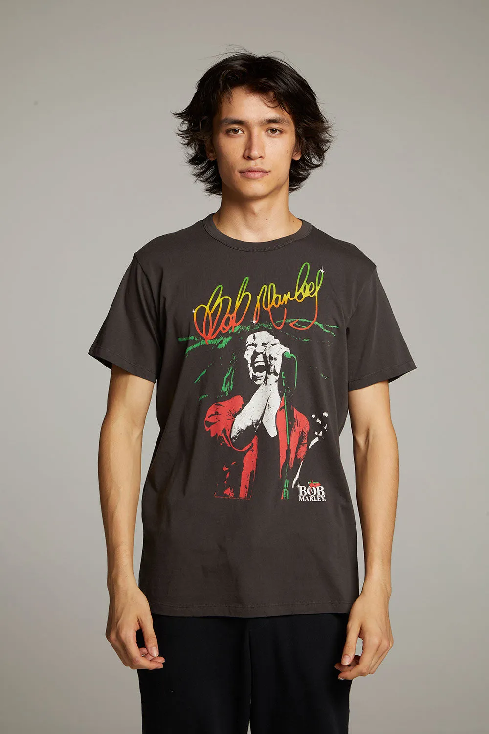 Bob Marley Live On Stage Crew Neck Tee sold by Chaser
