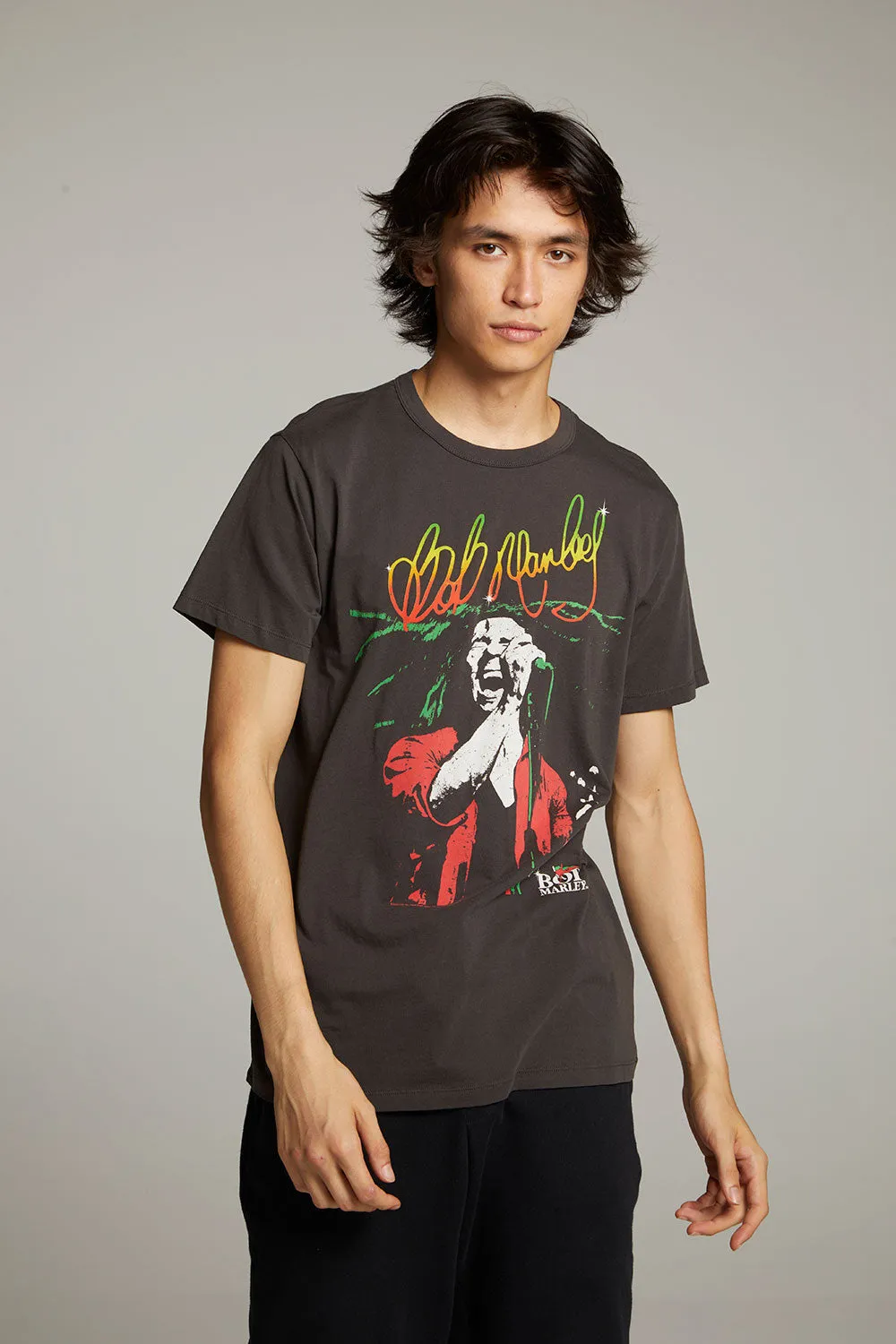 Bob Marley Live On Stage Crew Neck Tee sold by Chaser product image thumbnail 3