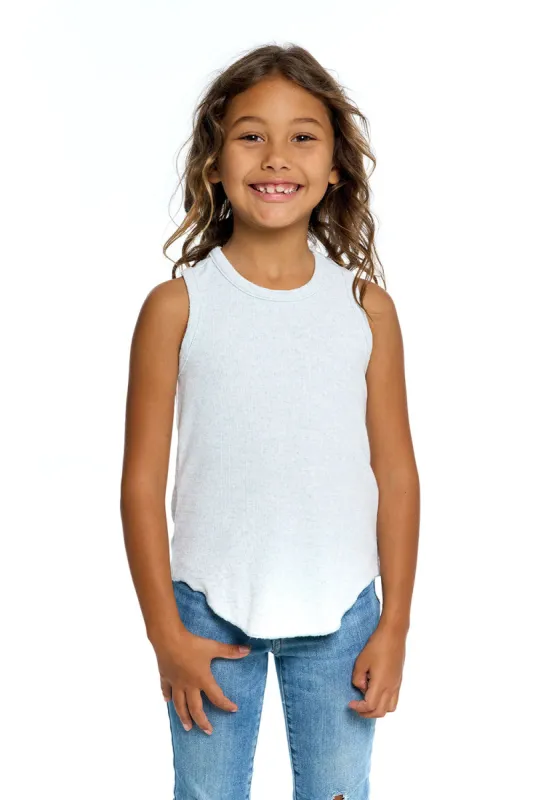 Girls Linen Rib Racer Tank sold by Chaser