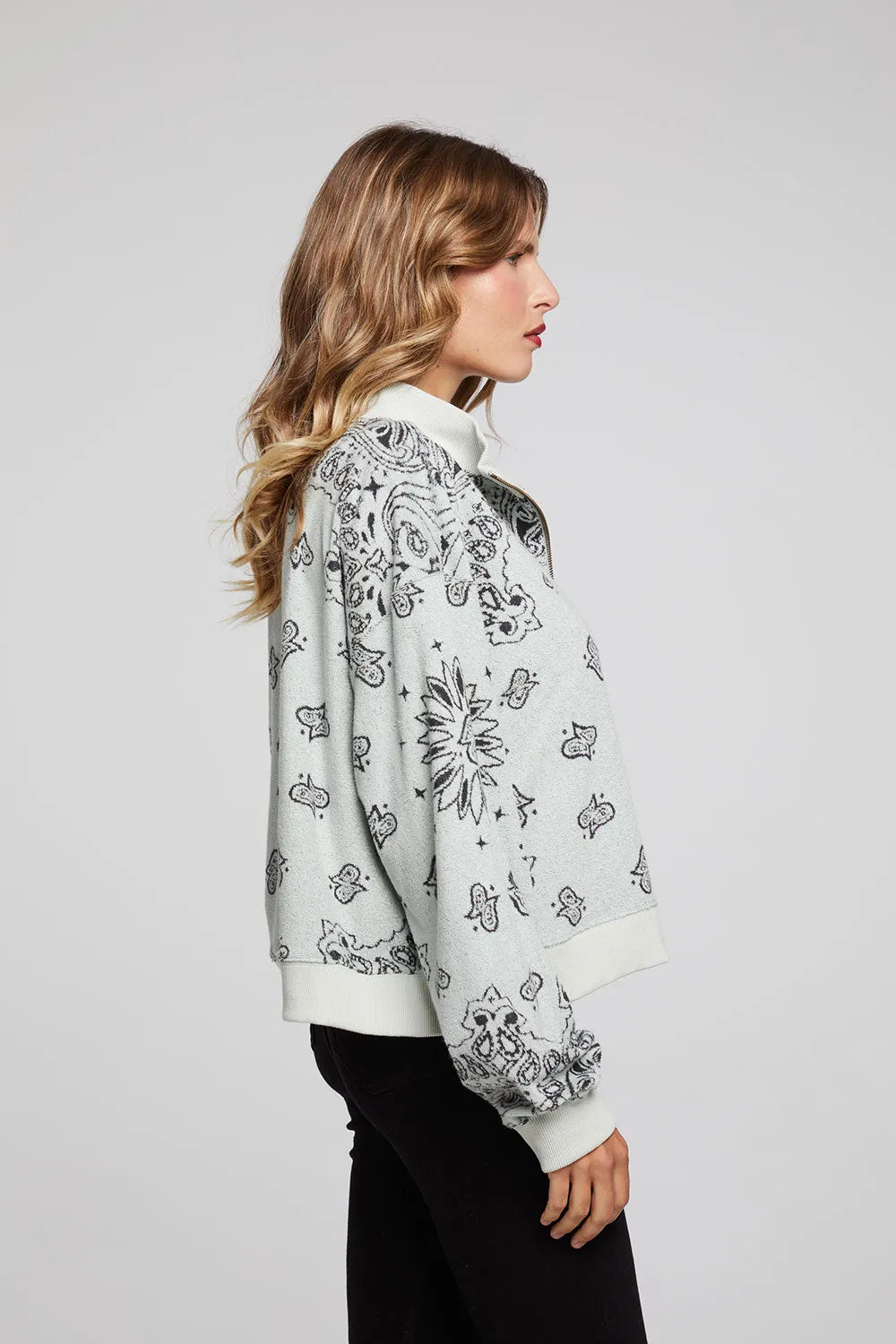 Stella matcha Half Zip Pullover sold by Chaser product image thumbnail 4