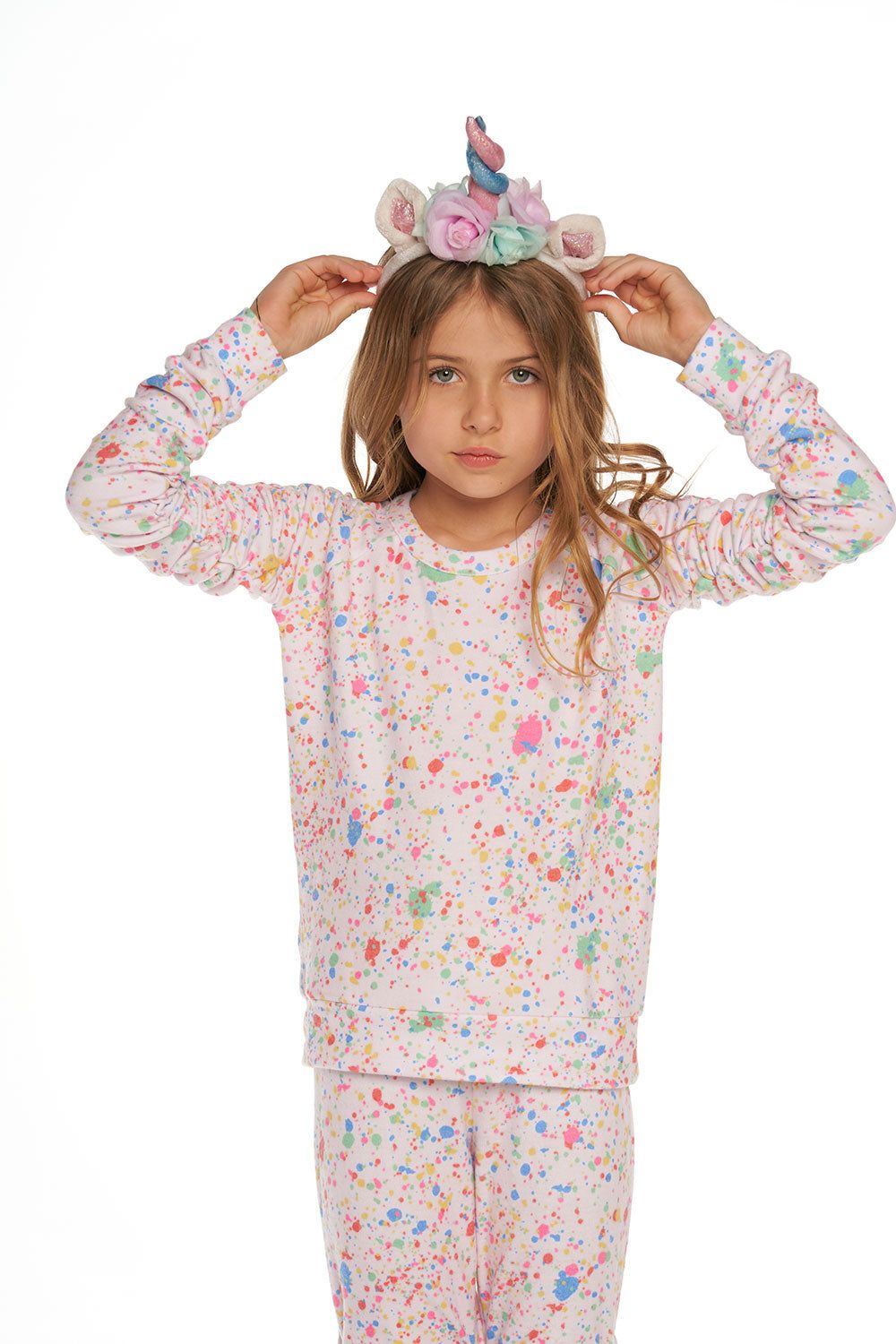 Girls Rpet Bliss Knit Shirred Long Sleeve Pullover sold by Chaser product image thumbnail 2