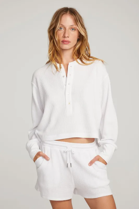 Thayne White Long Sleeve sold by Chaser