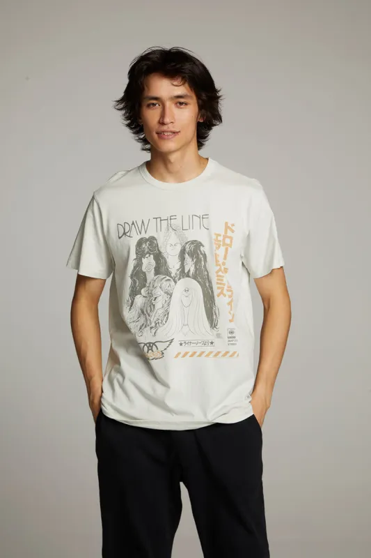 Aerosmith Draw The Line Crew Neck Tee made by Chaser