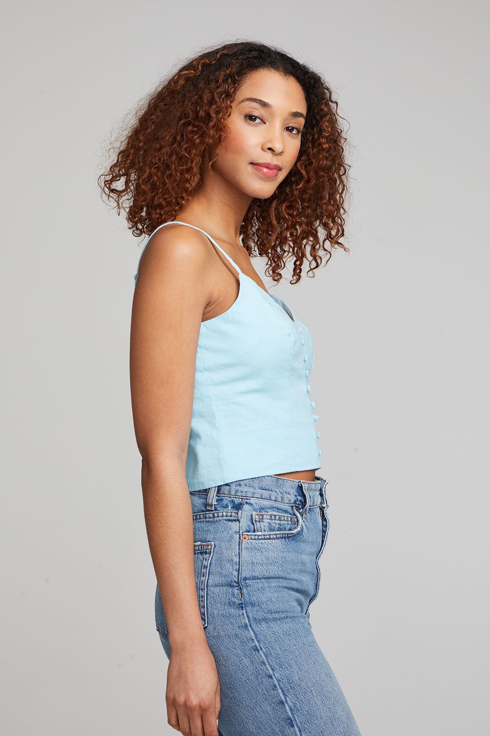 Cara Tank Top - Clear Sky sold by Chaser product image thumbnail 2